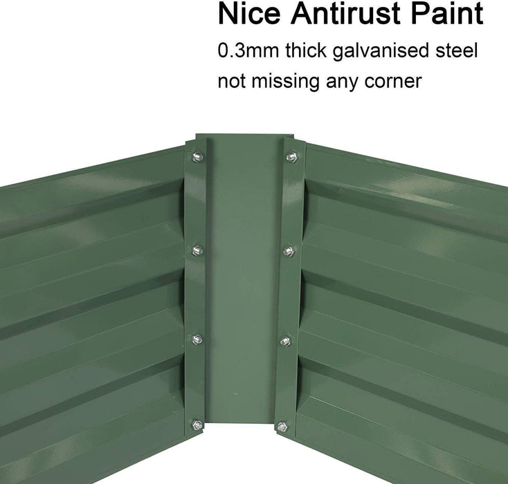 Bosonshop Raised Garden Bed Steel Planter