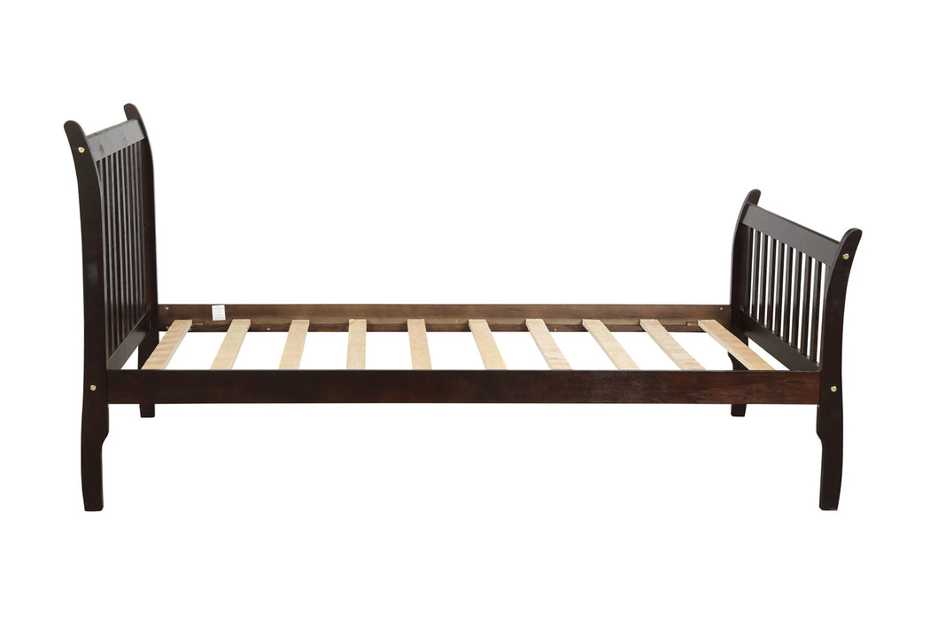 New Space Platform Twin Bed Frame Mattress Foundation with Wood Slat Support