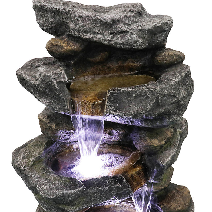 Outdoor Fountain Poly-resin Rock Water Fountain