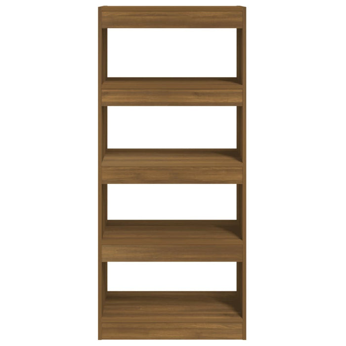 Book Cabinet/Room Divider Brown Oak 23.6"x11.8"x53.1" Engineered Wood