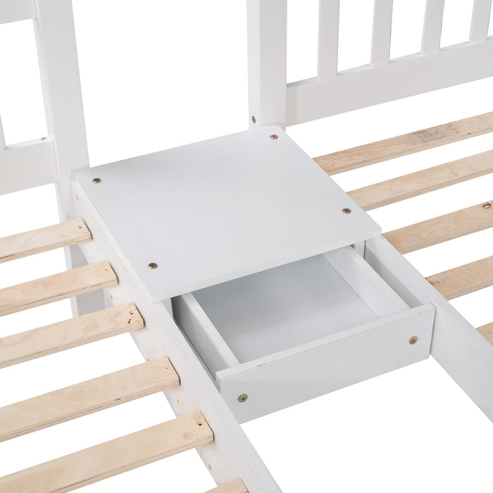 MyRoom Full Over Twin & Twin Wooden Bunk Bed