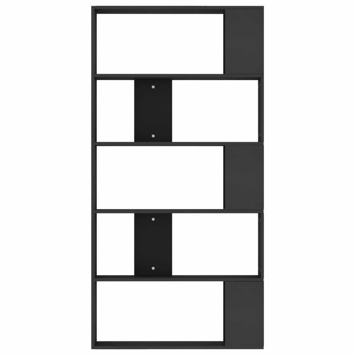 Book Cabinet/Room Divider Black 31.5"x9.4"x62.6"