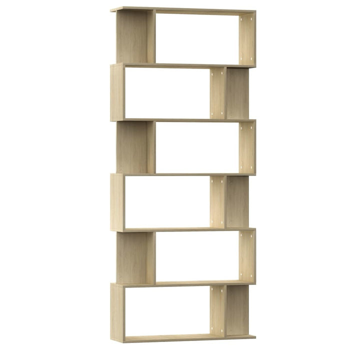Book Cabinet/Room Divider Sonoma Oak 31.5"x9.4"x75.6" Chipboard