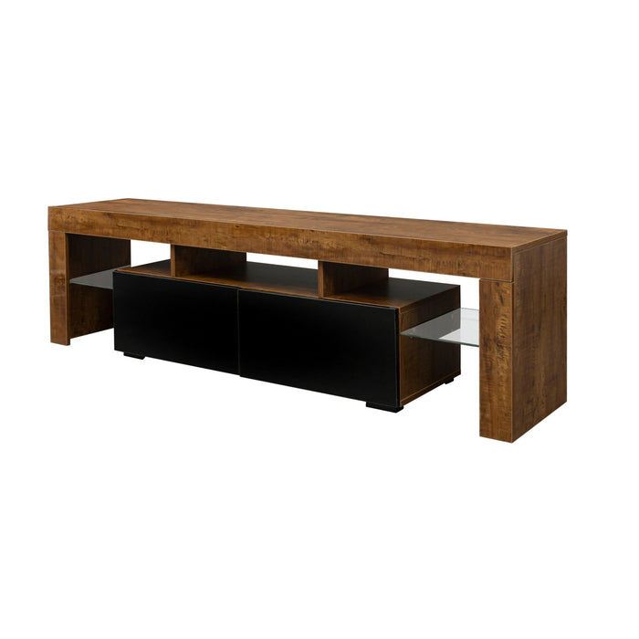 Living Room Furniture TV Stand Cabinet.Walnut,Black