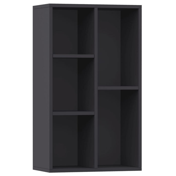 Book Cabinet/Sideboard Gray 17.7"x9.8"x31.5" Chipboard