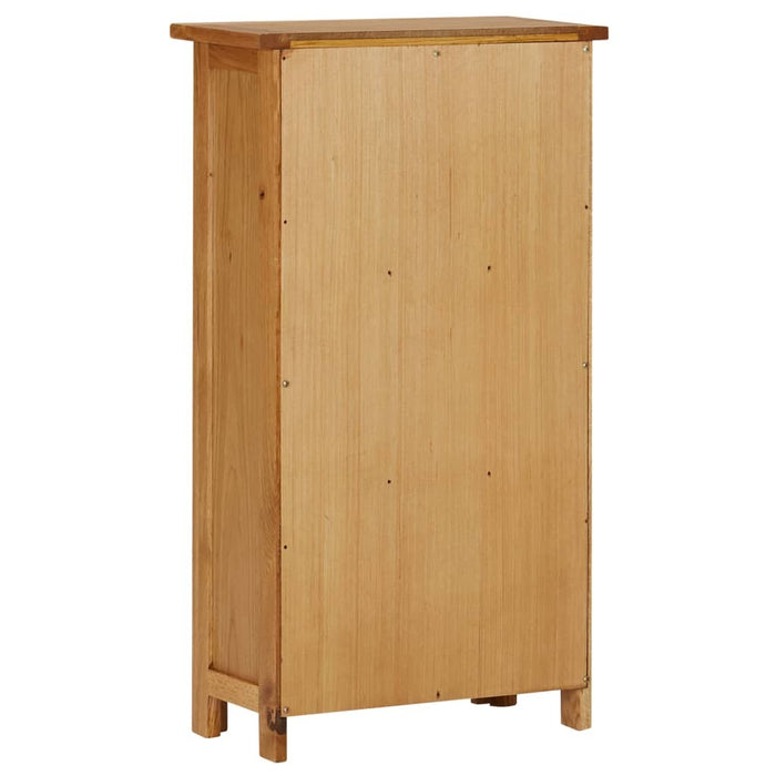 Bookcase 17.7"x8.9"x32.3" Solid Oak Wood