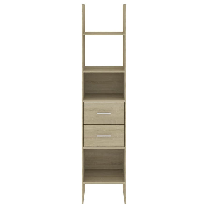 Book Cabinet Sonoma Oak 15.7"x13.8"x70.9" Chipboard