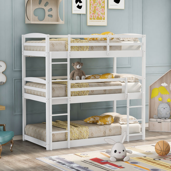 Sleep Crafters Twin Over Twin Over Twin Triple Bunk Bed