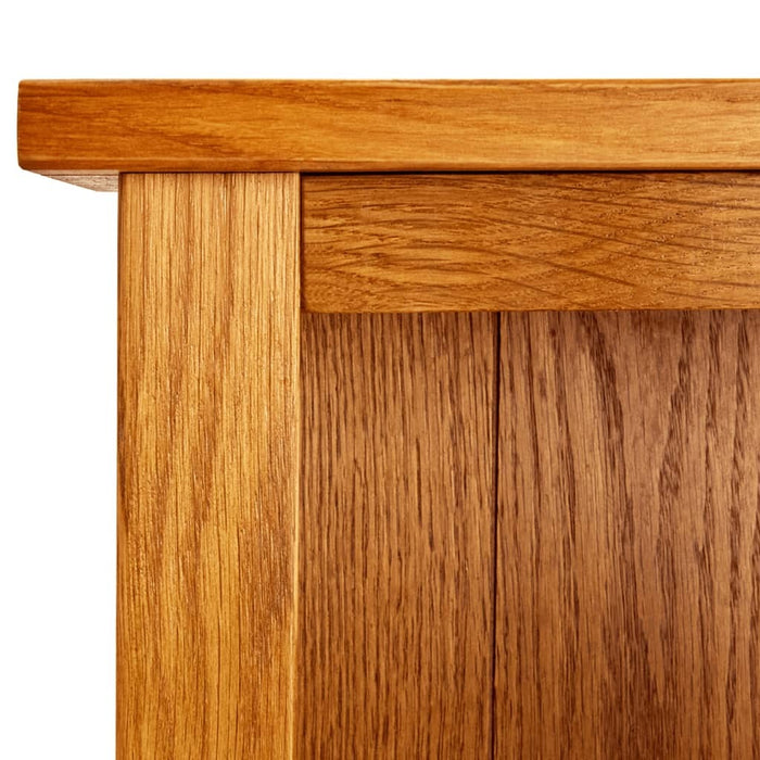 7-Tier Bookcase 23.6"x8.6"x78.7" Solid Oak Wood