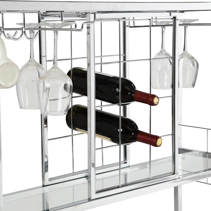 Trolley 3-Tier Wine Organizer