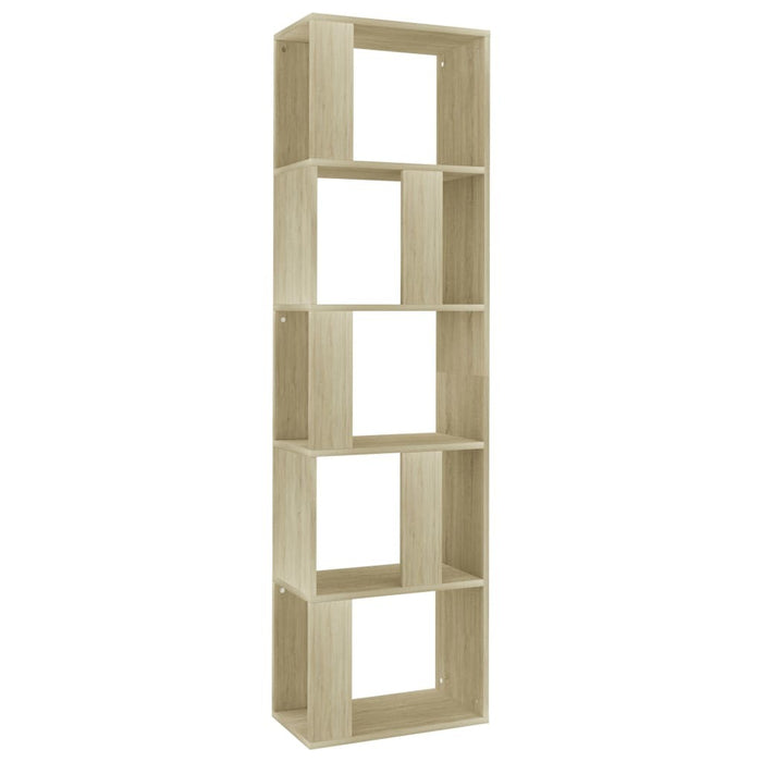 Book Cabinet/Room Divider Sonoma Oak 17.7"x9.4"x62.6" Chipboard
