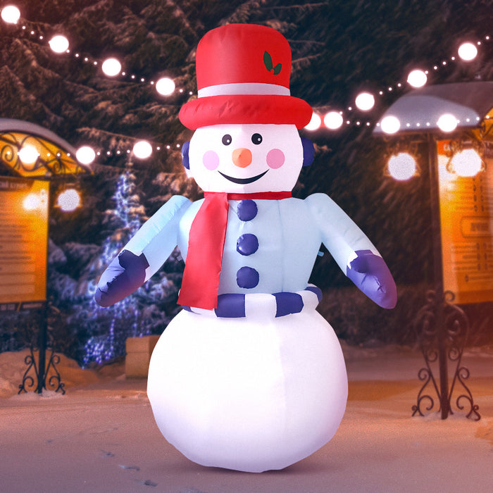 6ft Inflatable Snowman Outdoor Decoration