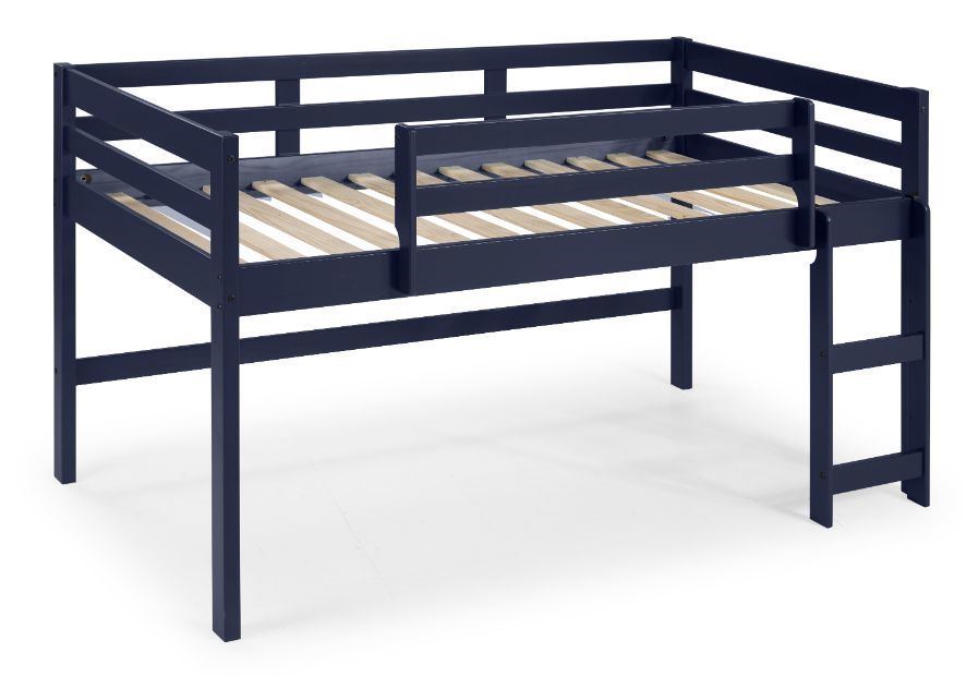 Lara Twin Loft Bed Navy Blue Finish