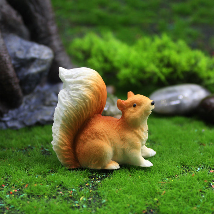 Miniature Fairies Garden Couples Figurines Kit with Squirrels