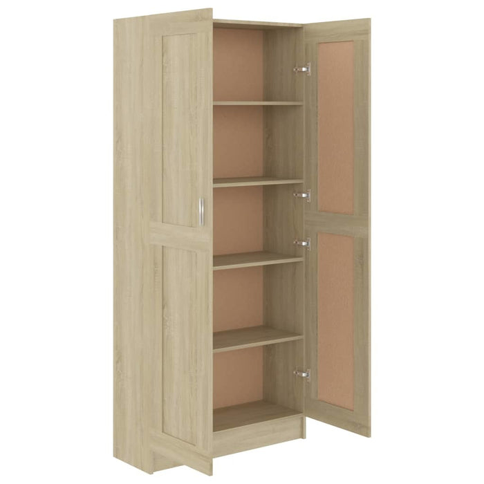 Book Cabinet Sonoma Oak 32.5"x12"x73" Chipboard