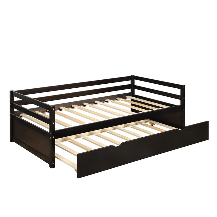 Gregorios Espresso Durable Twin Size Daybed With Trundle