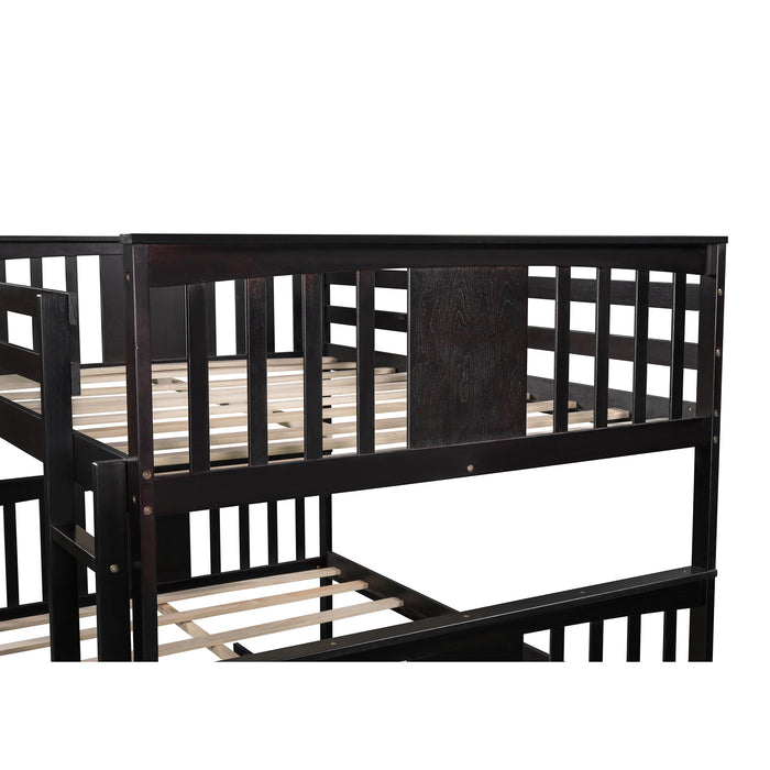 Simple Living Full over Full Bunk Bed with Twin Size Trundle