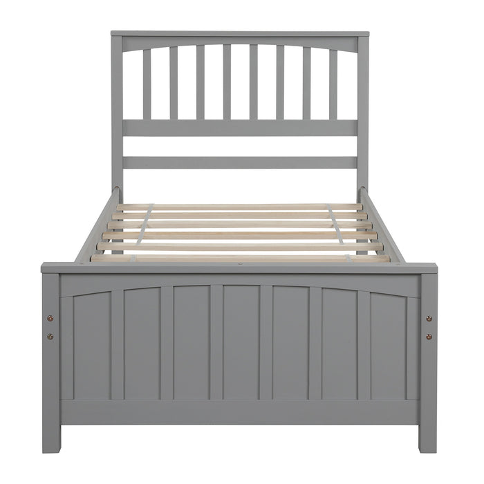 Wood Platform Bed Twin size Platform Bed