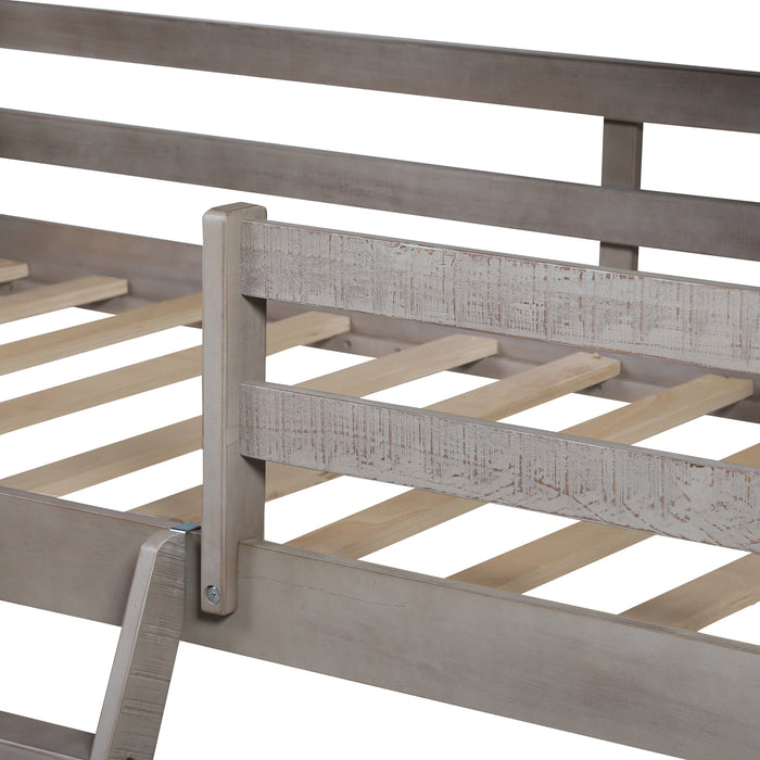 MyRoom Twin Size Low Loft Wood House Bed