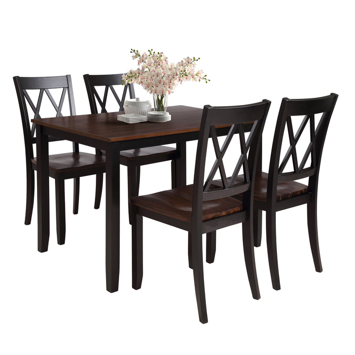 Dining Table Set Home Kitchen Table and Chairs Wood Dining Set