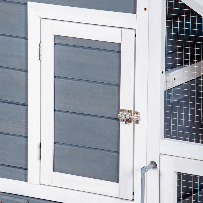 Sturdy Pet Rabbit Hutch Wooden House Chicken Coop for Small Animals