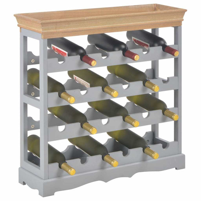 Classic Gray Wine Rack