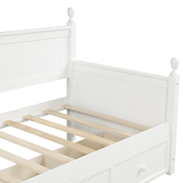 Samuels Twin Size 3 Drawer Wooden Daybed