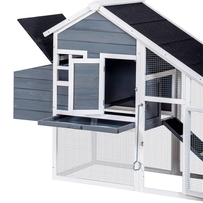 Sturdy Pet Rabbit Hutch Wooden House Chicken Coop for Small Animals