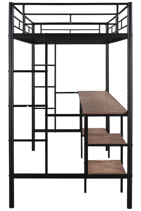 Gaston Vintage Left Bed With Desk