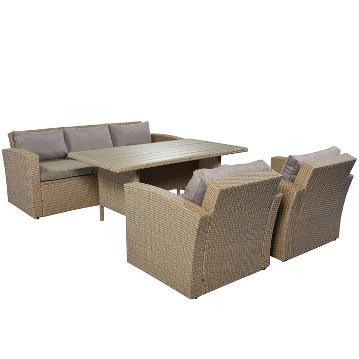 4-Piece Conversation Outdoor Patio Furniture Set