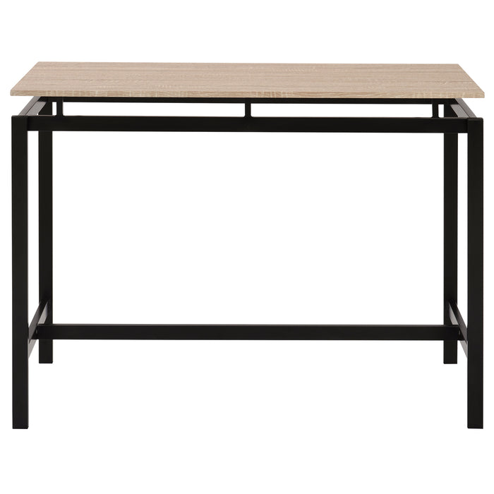 5-Piece Kitchen Counter Height Table Set, Industrial Dining Table with 4 Chairs