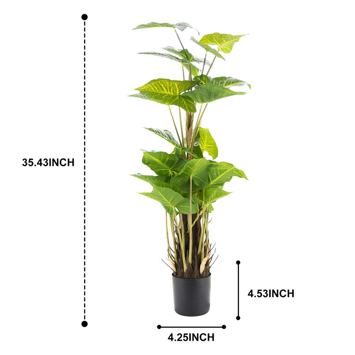 90cm-30LVS Syngonium Artificial Monstera Plant