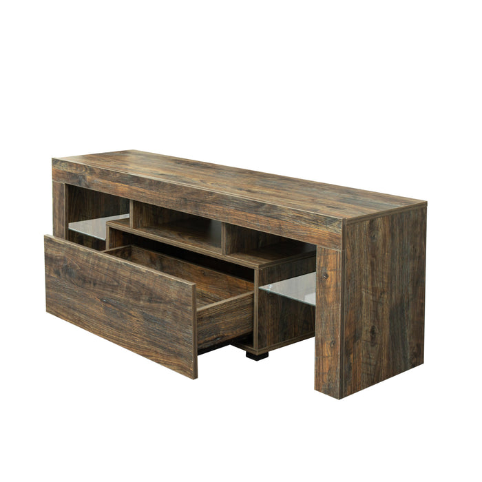 55-Inch Modern Elegant LED RGB Lights TV Stand