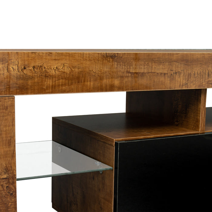 Living Room Furniture TV Stand Cabinet.Walnut,Black