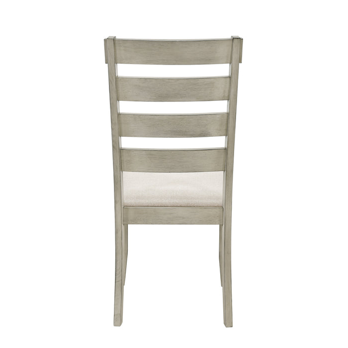 Farmhouse Wood 5-Piece Dining Table Set with 2-Tier Storage Shelves,Kitchen Set for 4 with Padded Dining Chairs