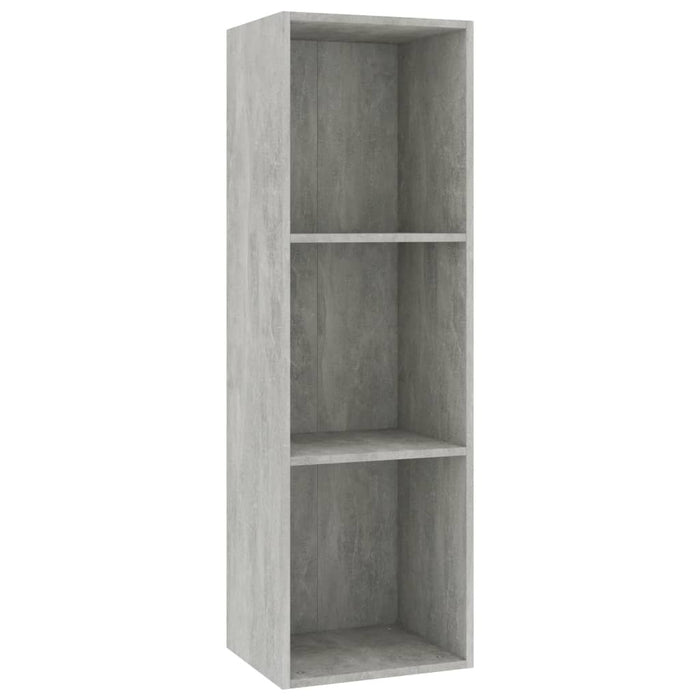 Book Cabinet/TV Cabinet Concrete Gray 14.2"x11.8"x44.9"