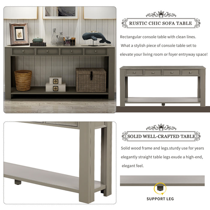 Marlowes Console Table for Entryway (Khaki)