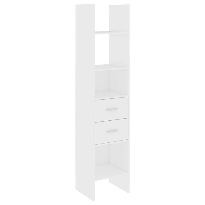 Book Cabinet White 15.7"x13.8"x70.9" Chipboard