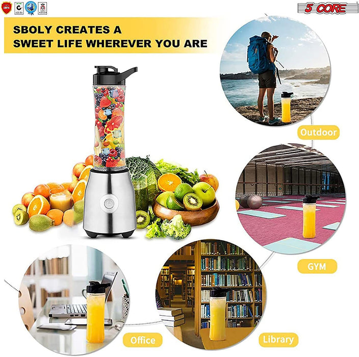Professional Blender Electric Blenders Countertop Soup Smoothie Shake Mixer Food Blend Grind 5 Core 5C 521