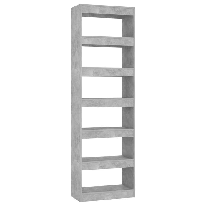 Book Cabinet/Room Divider Concrete Gray 23.6"x11.8"x78"
