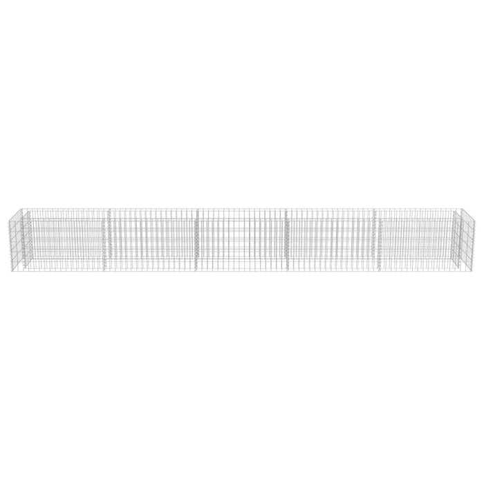 Gabion Raised Bed Galvanised Steel 177.2"x19.7"x19.7"