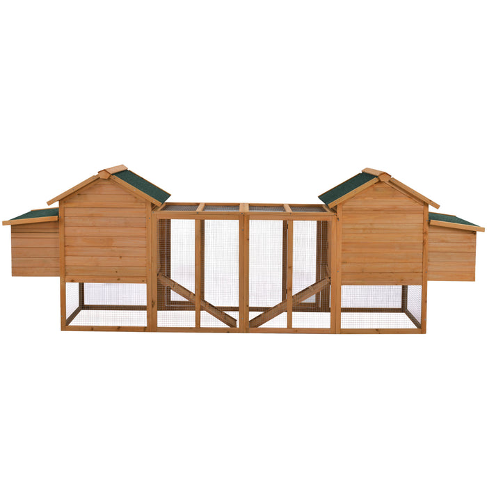 Topmax Large Outdoor Wooden Chicken Coop Poultry Cage Rabbit Hutch
