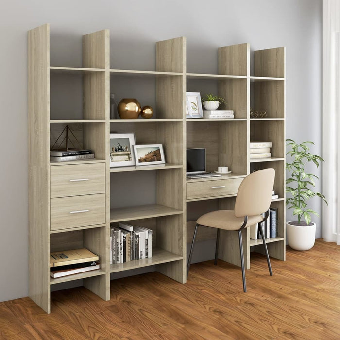 Book Cabinet Sonoma Oak 23.6"x13.8"x70.9" Chipboard