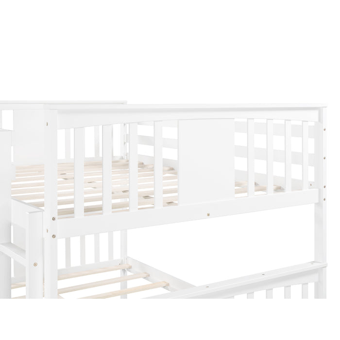 Simple Living Full over Full Bunk Bed with Twin Size Trundle
