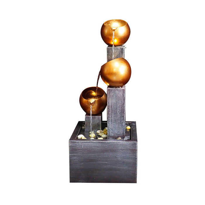 3 Tier Metal Floor Indoor/outdoor Water Fountain