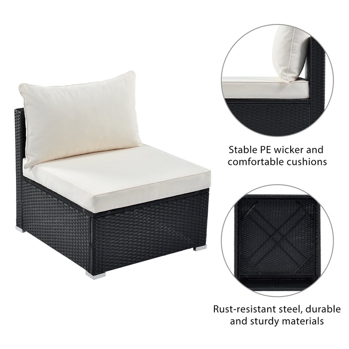 6-Piece Simple Living PE Rattan Wicker Patio Furniture