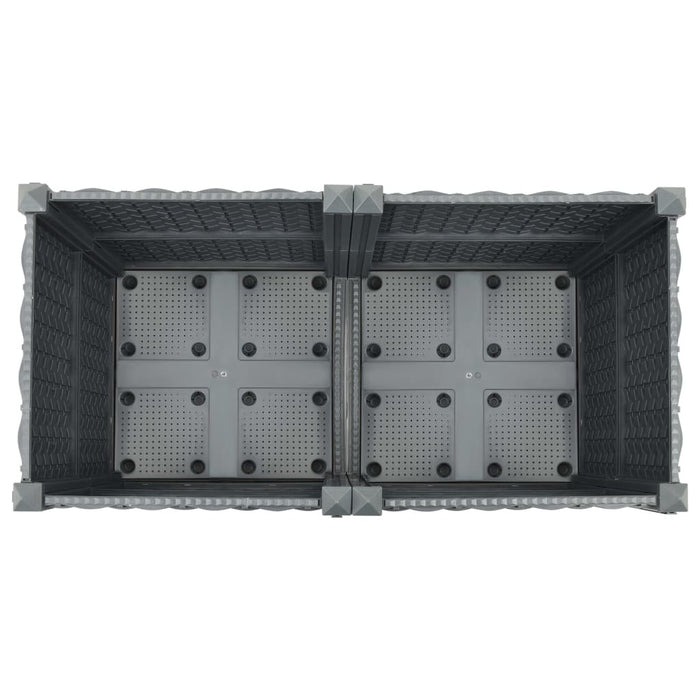 Raised Bed 31.5"x15.7"x15" Polypropylene