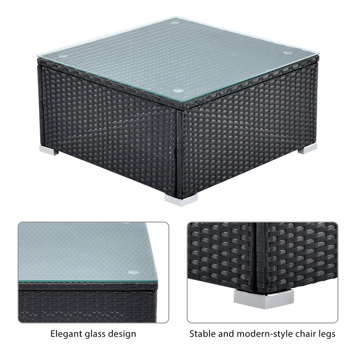 6-Piece Simple Living PE Rattan Wicker Patio Furniture