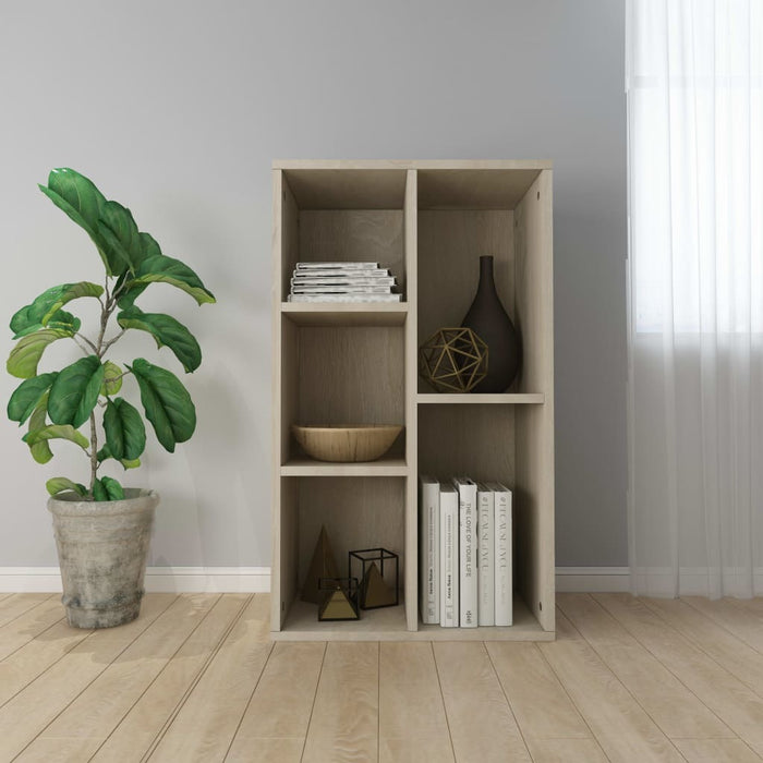 Book Cabinet/Sideboard Sonoma Oak 17.7"x9.8"x31.5" Chipboard