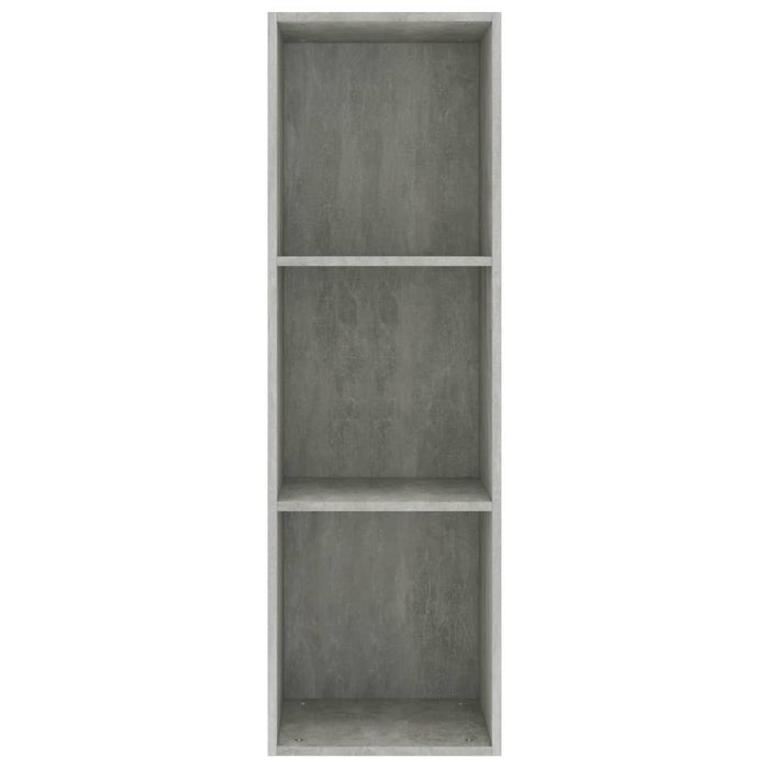 Book Cabinet/TV Cabinet Concrete Gray 14.2"x11.8"x44.9"